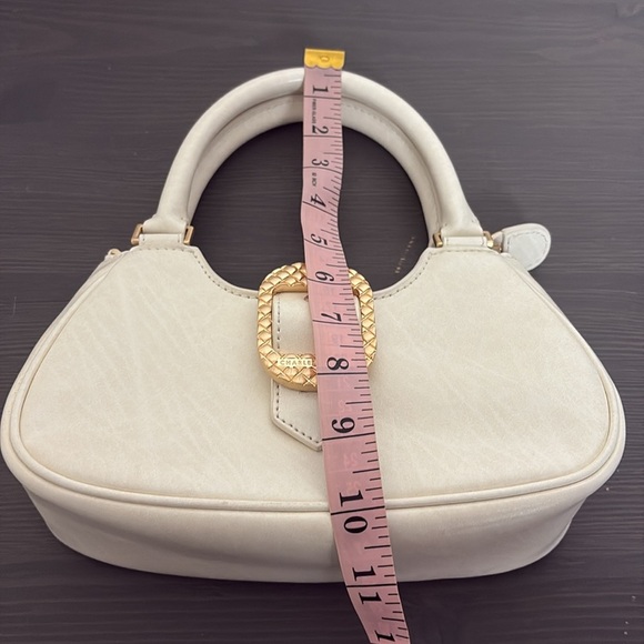 Charles & Keith Bag Avis Belted Top Handle Mini Bag Cream - Picture 15 of 15